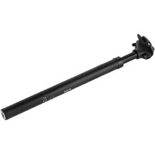 FROON Feder-Sattelstütze mit 27.2, 28.6, 30, 30.4, 30.8, 30.9, 31.6, 33.9 mm Durchmesser - Fahrrad Sattelstütze gefedert für E-Bike, MTB, Rennrad, Stadtrad, Citybike (Schwarz, 400 mm)
