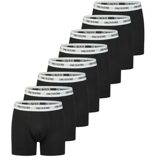 Only & Sons ONSSCOTT Boxershorts Schwarz 3XL 8er Pack