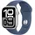 GPS + Cellular 42 mm Aluminiumgehäuse silber Sportarmband denim M/L