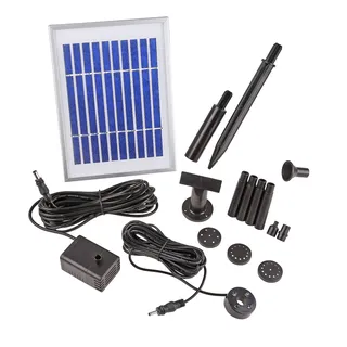 CLGarden kleine Solarpumpe mit Akku LED Beleuchtung Springbrunnen mini Pumpe für Miniteich Wasserspeier Frosch Solar Brunnen