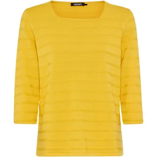 Tchibo - Strukturierter Olsen Pullover mit 3/4-Ärmeln - Damen - Gr. 46 - gelb