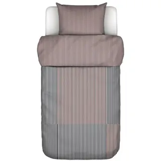 Marc O'Polo Home Bettwäsche Ellan, Satin, 2 teilig, mit Streifen braun