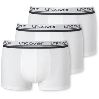 UNCOVER by SCHIESSER Herren Shorts 3er Pack - Serie "Uncover", Unterhose Weiß S