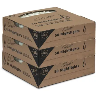Qult Farluce Teelichter in Kunststoffhülle - Rußfrei - unbeduftet - Nightlights und Maxilights (Qult Farluce Nightlights, 3)