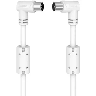 Hama Antennen-Kabel Koax-Stecker - Koax-Kupplung 3 m Weiß