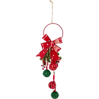 Home Styling Collection Weihnachtsdeko, Rot, Metall, 11.6x29x10.8 cm, Dekoration, Weihnachtsdekoration