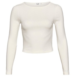 Freshlions Crop-Top Langärmliges Basic Crop Shirt ‘Vanja’WeißXS Ohne weiß XS
