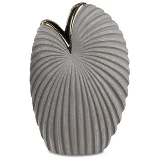 formano Dekovase Dekovase in Sand-Gold – Stilvolle Blumenvase für dein Zuhause, dekorative Vase aus Keramik 30 cm