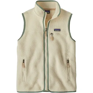 Patagonia Retro Pile Weste Damen Fleecewesten beige Größe L Trekking Atmungsaktiv Polartec®