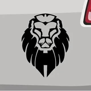 Löwenkopf Aufkleber -6 Größen 21 Farben- Löwe Afrika Savanne Tattoo Panthera Leo