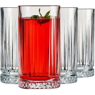 Pasabahce Gläser-Set Pasabahce Set mit 4 Gläsern Elysia Long Drink cl 44,5, Durchsichtig