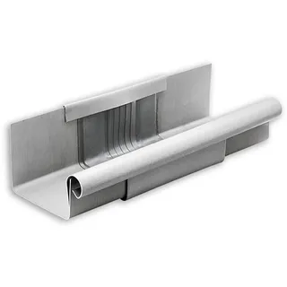 Dachrinnen-Dilatation Grömo mit Blende, Kastenform, UGINOX Patina K41, verschiedene Größen (Ausführung: Nenngröße 250. 85mm breit)
