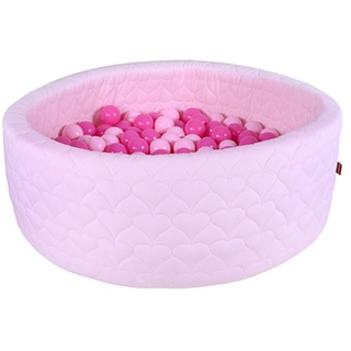 knorr toys® Bällebad soft Cosy heart rose mit 300 Bällen, pink