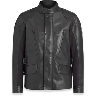 Belstaff Maelstrom Motorrad Lederjacke, schwarz, Größe M für Männer