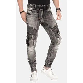 Cipo & Baxx Cargojeans Skinny Fit Schwarz 31/34