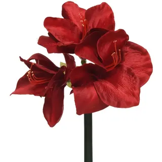 Kunstblume AMARYLLIS rot (DH 24x60 cm) - rot - DH 24x60 cm
