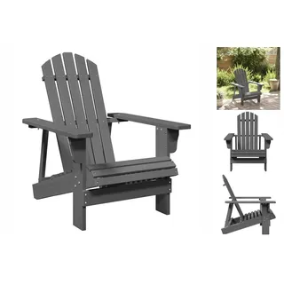 vidaXL Adirondack-Stuhl Grau 69x85x90,5 cm Massivholz Tanne