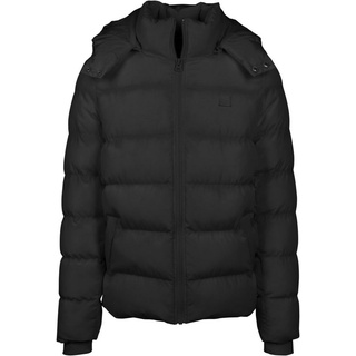 URBAN CLASSICS Steppjacke Hooded Puffer Jacket mit abnehmbarer Kapuze schwarz M