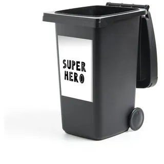 MuchoWow Wandsticker Jungen - Zitate - Superheld - Kind - Sprichwörter (1 St), Mülleimer-aufkleber, Mülltonne, Sticker, Container, Abfalbehälter bunt