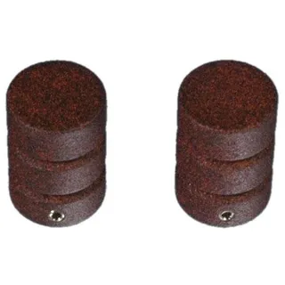 Bella Casa Endstück für Gardinenstangen Zylinder mit Rille Landhaus, Ø 16 mm Farbe:rost