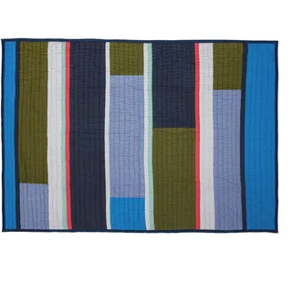 Hübsch Pavilion Bettüberwurf 140 x 200 cm Blau