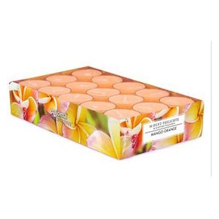pajoma Duftkerzen 92023, Mango-Orange, Duft-Teelichter, sonnig und süß, 30 Stück