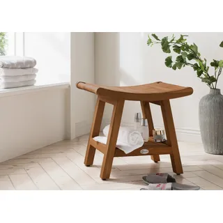 Destiny Badhocker SPA & Living Japan Style mit Ablagefach 52x35x45 cm Teak