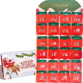 VAHDAM Tee Adventskalender | Advent calendar 2026 | Adventskalender mit 24 verschiedenen Teebeuteln, Weihnachten Tee Geschenkset für Frauen und Männer