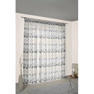 Vorhang »Berlare«, Wirth, Multifunktionsband (1 St), blickdicht, Jacquard grau 132 cm x 175 cm