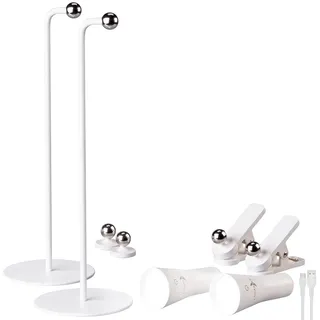 Lunartec 4in1-Akku-Klemmleuchte Weiß 2 St.