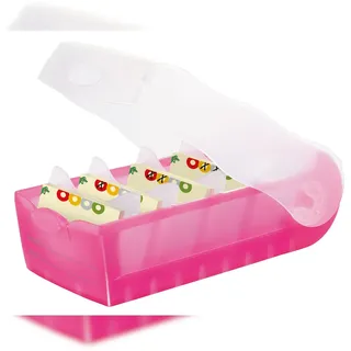 HAN Karteikasten Croco A8 pink 5 St.