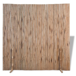 Festnight Raumteiler Zaunfeld Paravent aus Bambus 180 x 170 cm Raumtrenner als Dekoration
