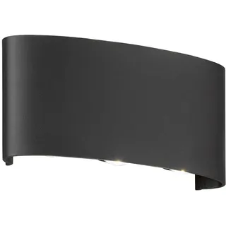 Fischer & Honsel Außenleuchte Metall, Glas, 17 cm, 1 Stk., schwarz