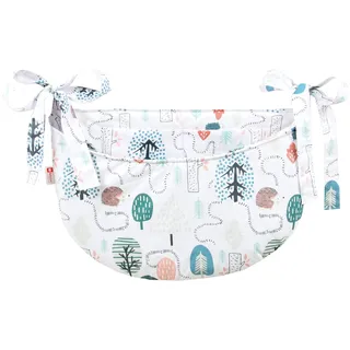 BABYLUX Babybetttasche Organizer BETTTASCHE Spielzeugtasche Tasche Babybett (119. Igel spuren)