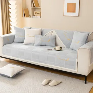 YWQJL Sofa Überzug Ecke i Form u Form Sofahusse Sofabezug 3/2/4/1 Sitzer ,sofaschoner rutschfest Couch Überzug Vor Kratzern Für Katzen Und Hunde Sofadecke,#17-110x160cm