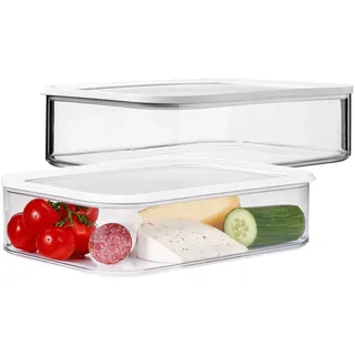 Mepal Modula Frühstücksdose XXL weiß 48 x 20 x 10 cm 4800 ml 2-teiliges Set