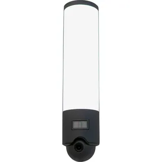 Smarte LED-Leuchte LUTEC "ELARA" Lampen Gr. Höhe: 7,6 cm, grau (anthrazit) LED Smart Home Außenleuchte Außenwandleuchte Außenwandleuchten Smart-Home Kameraleuchte