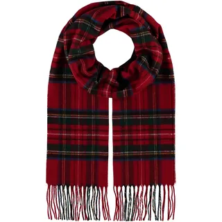 Giorgio Rimaldi Schal 30 x 180 cm - Weicher als Kaschmir - Made in Germany - Schal kariert für Damen und Herren - Perfekt für Herbst und Winter Rot - Einheitsgröße