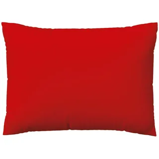 Schlafgut Woven Satin Bettwäsche Kissenbezug einzeln 70x90 cm | red-deep - rot