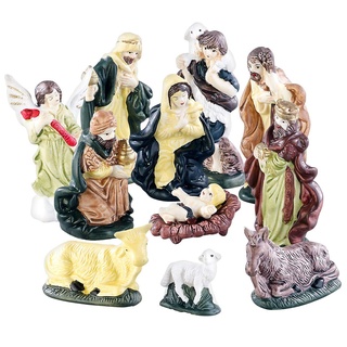 Britesta Krippenfiguren: 11-teiliges Weihnachtskrippen-Figuren-Set aus Porzellan, handbemalt (Krippe Figuren, Krippenfiguren Porzellan, Weihnachten)