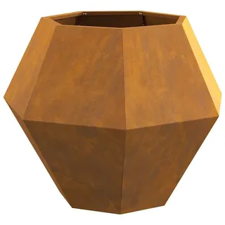 vidaXL Pflanzkübel Rostig 75 x 75 x 60 cm Wetterfeststahl