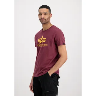 Alpha Industries Basic 2 Pack T-Shirt für Herren, Olive/Burgundy