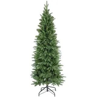 Salcar 180 cm Künstlich Weihnachtsbaum Schmal Tannenbaum Slim, mit 1022 Spitzen (600 PE & 422 PVC) - Grün