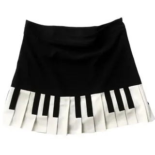 Dianzan Faltenrock, Frühling Schwarz Weiß Gespleißt Damen Kurzrock Y2k Slim Design Harajuku Minirock Weiblich Korea Style Chic Klavierrock