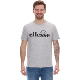 Ellesse Fuenti T-Shirt Herren Baumwoll-Shirt mit Logo-Print Sport-Shirt SHP16469 Grau - L