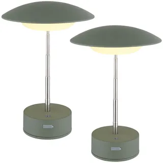 GLOBO Tischleuchte Grün 2er Set
