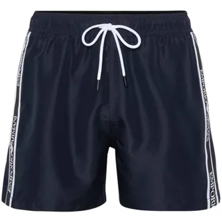 EMPORIO ARMANI Herren-Badehose mit Logo-Tape, 10,2 cm, Armani Blu, XXL - XXL