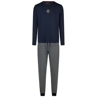 Phil & Co. Pyjama Great Bay Blau/Grau XXL