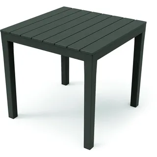 PROGARDEN Bali Gartentisch 78 x 78 x 72 cm Schwarz