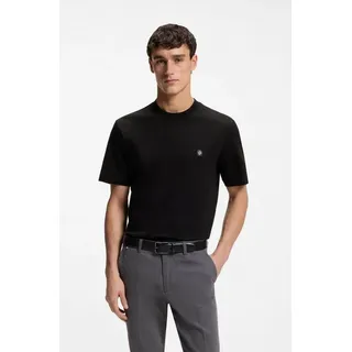 BOSS T-Shirt C-Taut Regular Fit, reine Baumwolle, BOSS-Logo schwarz 4XL (58)